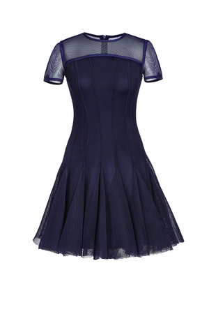 Little blue dress isolated on white background.の写真素材