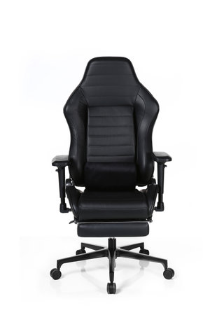 Modern comfortable gaming chair isolated on white backgroundの写真素材