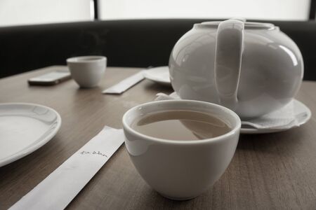 Porcelain Tea Cupの写真素材