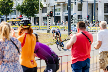 Tour de France Femmes time trial in Rotterdamのeditorial素材
