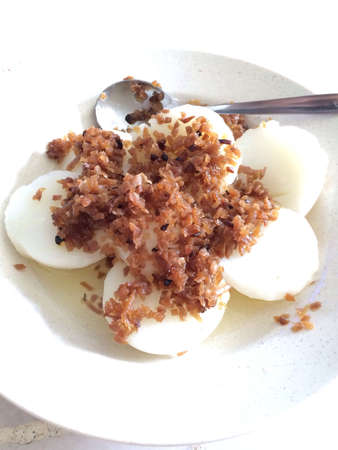 Steam cake made of rice flourの素材