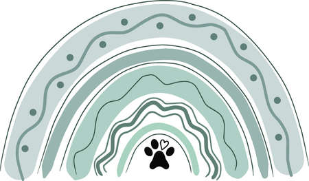 Illustration for dog lovers, colorful, cute, simple dog theme vector arts.のイラスト素材