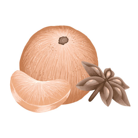 Christmas theme vector art illustrations with Christmas/winter decorations, food.のイラスト素材