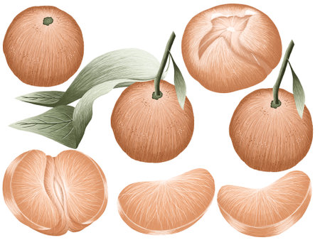 Christmas seasonings set, winter holiday cozy collection.の写真素材