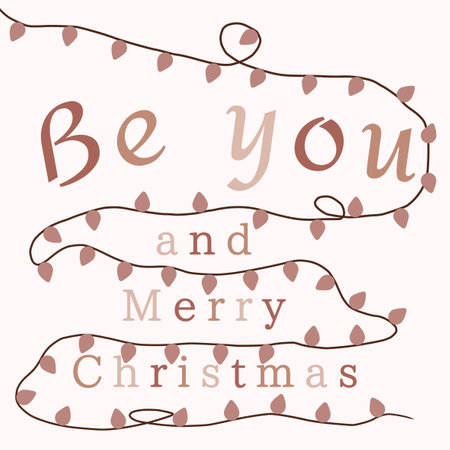 Motivational words to celebrate Christmas.の写真素材
