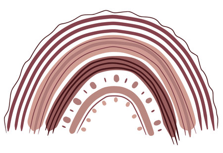 Rainbow on a white background. Vector illustration of a rainbow.のイラスト素材