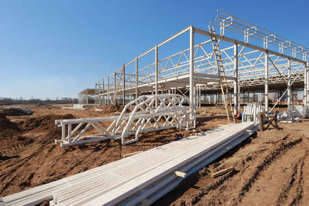 Construction site of shopping center