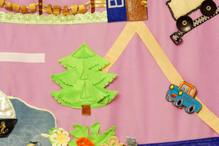 Details of soft creative mat for development of child(tree, road, car)の写真素材