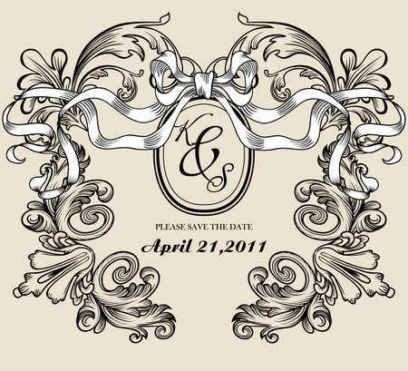 vintage best card everのイラスト素材