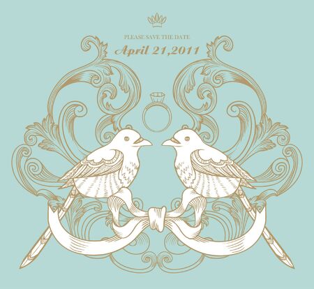 vintage card designのイラスト素材