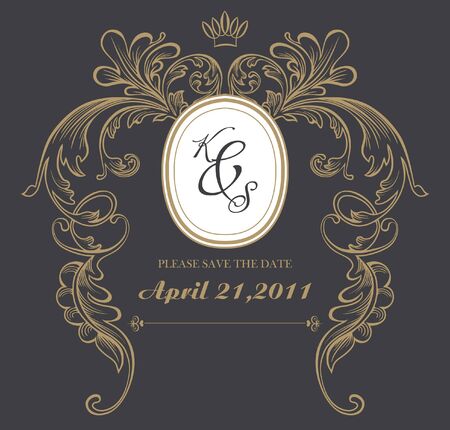 vintage best card everのイラスト素材