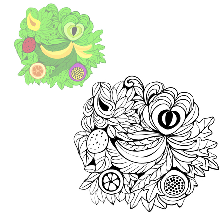 fantasy abstract fruitsのイラスト素材