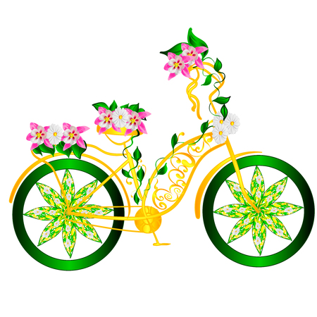 fantasy abstract bicycleのイラスト素材