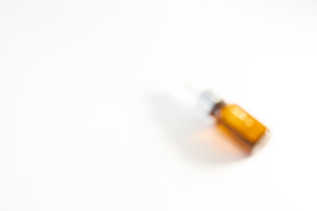 Mock-up amber glass bottlesの写真素材