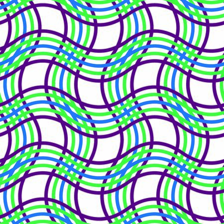 vector version.wavy checks seamless patternのイラスト素材