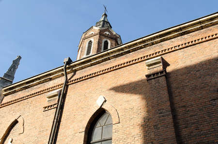 Catholic Church in Ruse Bulgaria in Decemberの写真素材