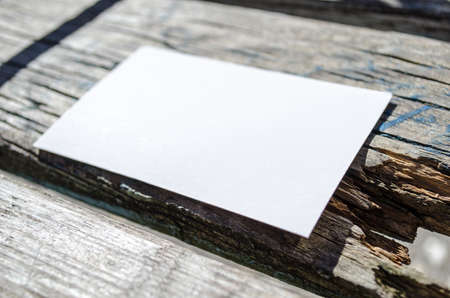 Blank Note Book on Wooden Background Retro Rustic Style with Place for Concept and Idea text