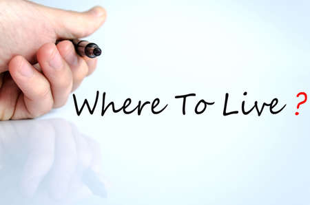 Where To Live Concept Isolated Over White Backgroundの写真素材