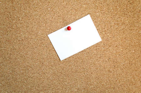 Sticky Note On Cork Board Background And Place For Textの写真素材