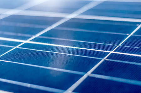 Detail of a photovoltaic panel for renewable electric production