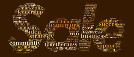 Business and sale strategy illustration word cloud concept