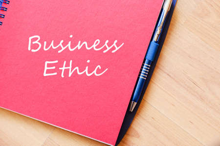 Business ethic text concept write on notebookの写真素材