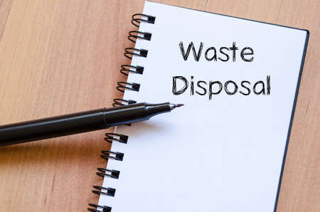 Waste disposal text concept write on notebookの写真素材