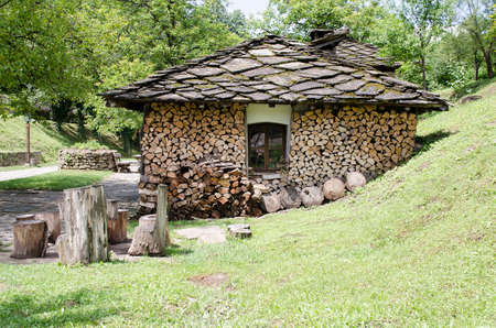 Old stone house in the Etar Museum, Gabrovo,Bulgaria.の写真素材