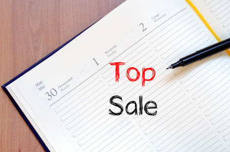 Top sale text concept write on notebookの写真素材