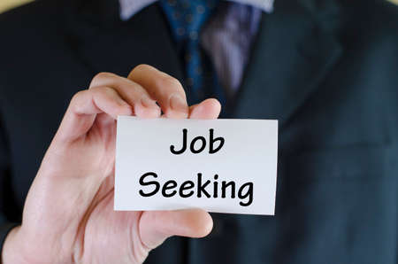Job seeking text note concept over business man background
の写真素材