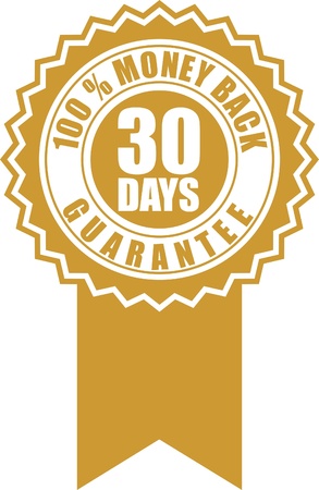 30 days money back guaranteeのイラスト素材