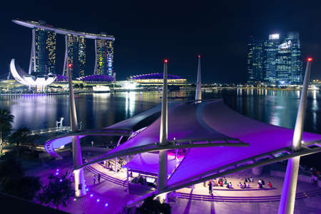 Esplanade open scene on the waterfront, Singaporeのeditorial素材