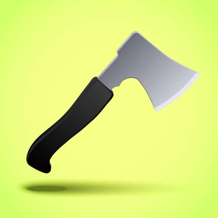 Realistic axe isolated. Vector illustrationのイラスト素材