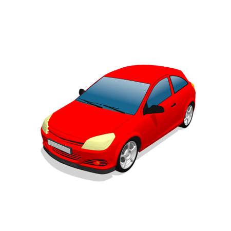 Car. Isolated on white background. Vector illustration.のイラスト素材