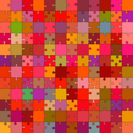 Jigsaw puzzle.Colorful vector illustration.のイラスト素材
