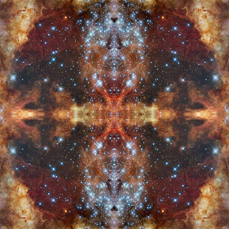 Abstract cosmic background.Seamless colorful pattern. Elements of this Image Furnished by NASA.