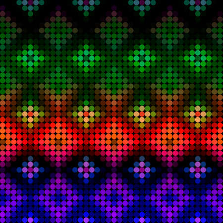 Ornamental dotted background.Vector colorful illustration.のイラスト素材