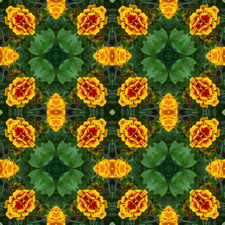 Abstract decorative flower background. Seamless colorful pattern.の写真素材