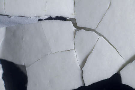 Egg shell background. Macro close up.