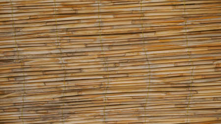 Bamboo wall decorative background.の写真素材