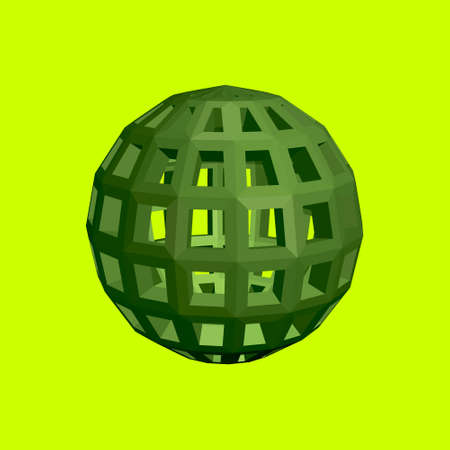 Abstract sphere wireframe. 3d Vector illustration.