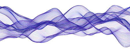 Wavy abstract background. Vector colorful illustration.