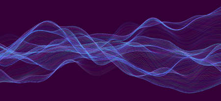 Wavy abstract background. Vector colorful illustration.