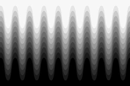 Greyscale wave background. Vector illustration.のイラスト素材
