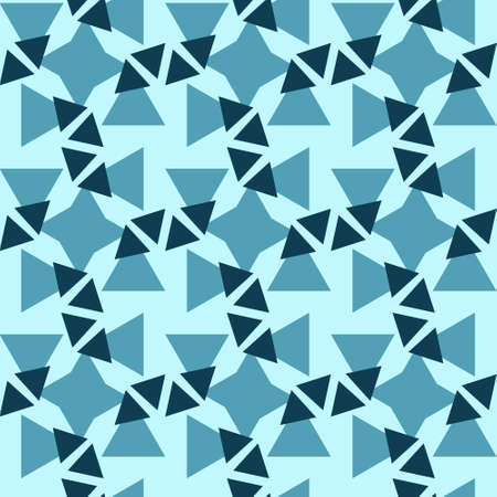 Abstract geometric seamless pattern. Geometrical ornament of triangles. Vector colorful illustration. Endless texture.のイラスト素材