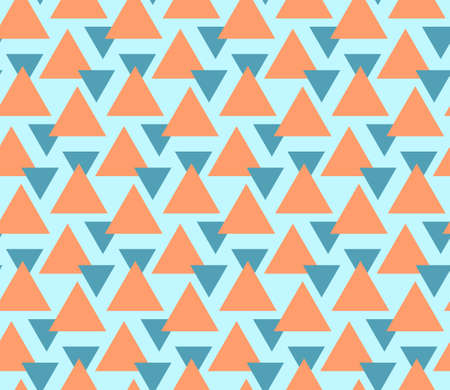 Abstract geometric seamless pattern. Geometrical ornament of triangles. Vector colorful illustration. Endless texture.のイラスト素材