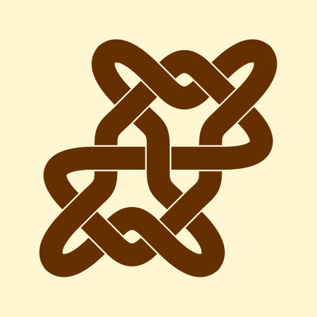 Celtic knot. abstract ornament. vector illustration.のイラスト素材