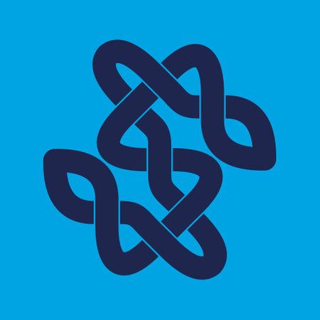 Celtic knot. abstract ornament. vector illustration.のイラスト素材