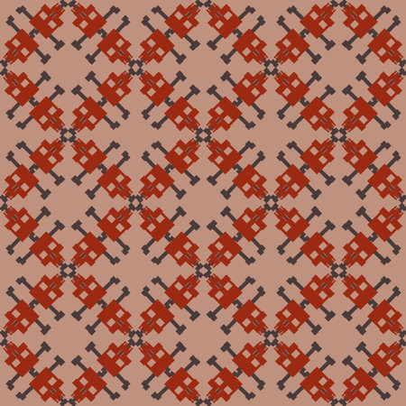 Seamless pattern with skulls and bones. Ornamental background. Vector colorful illustration. Endless texture.のイラスト素材