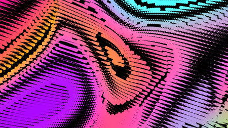 Abstract colorful halftone background. Modern gradient Multicolor Backdrop with dots. Dotted soft lines pattern. vector illustration.のイラスト素材